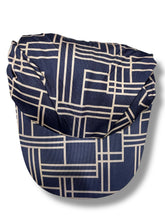 GEOMETRIC PRINT HAT - Black & Beige - MADE IN TURKEY