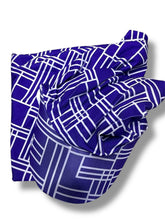 GEOMETRIC PRINT HAT - Indigo & White - MADE IN TURKEY