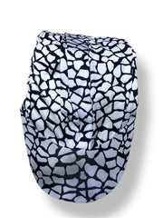 GIRAFFE PRINT - White & Black - MADE IN TURKEY