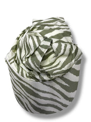 ZEBRA PRINT - Sage & Green - MADE IN TURKEY