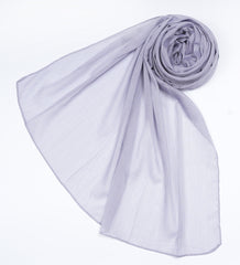 CRUSH ZARI CHIFFON - LAVENDER GRAY