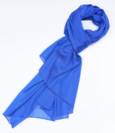 CRUSH ZARI CHIFFON - ROYAL BLUE