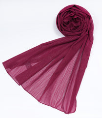 CRUSH ZARI CHIFFON - DEEP BERRY