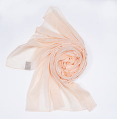 CRUSH ZARI CHIFFON - PEACH
