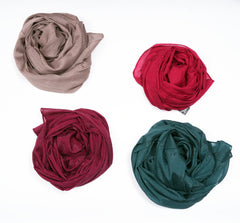 CRUSH ZARI CHIFFON - DEEP BERRY