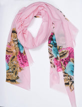 Printed Pastel Pink Full Border - Made in Türkiye