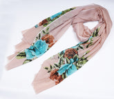 Printed Soft Beige Full Border - Made in Türkiye