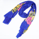 Printed Royal Blue Full Border - Made in Türkiye