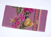 Printed Orchid Bloom Grace Scarf - Made in Türkiye