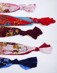 Printed Royal Sapphire Floral Lawn Scarf - Made in Türkiye