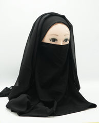 HALF NOSE NIQAB DORI