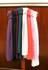 GEORGETTE SCARF - ROYAL PURPLE
