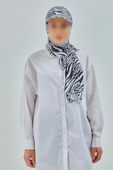 ZEBRA PRINT - White & Black - MADE IN TURKEY