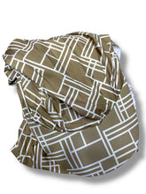 GEOMETRIC PRINT HAT - Sand & White - MADE IN TURKEY