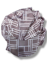 GEOMETRIC PRINT HAT - Brown & White - MADE IN TURKEY