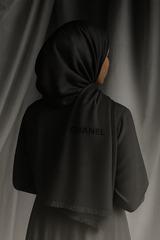 Chanel Embossed Jacquard Scarf - Black