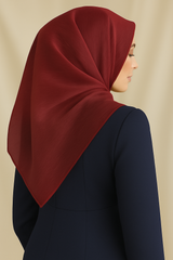 Organza Silk - Deep Red - RIMAL BY NOURAH