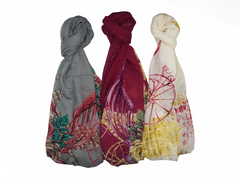 Caravané by Nourah - Printed Rosé Journey Lawn - Made In Turkey