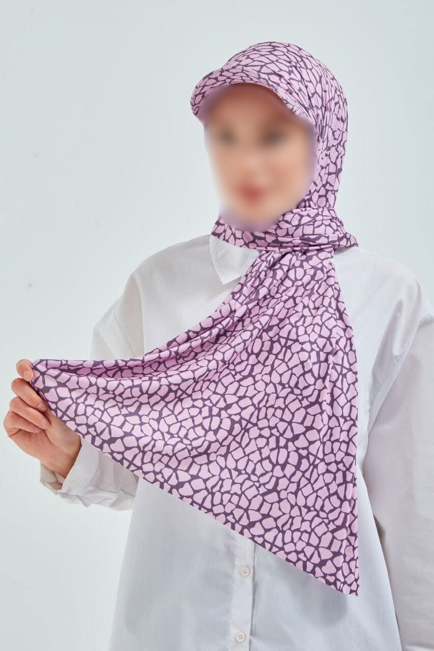 GIRAFFE PRINT - Congo Brown & Pink - MADE IN TURKEY