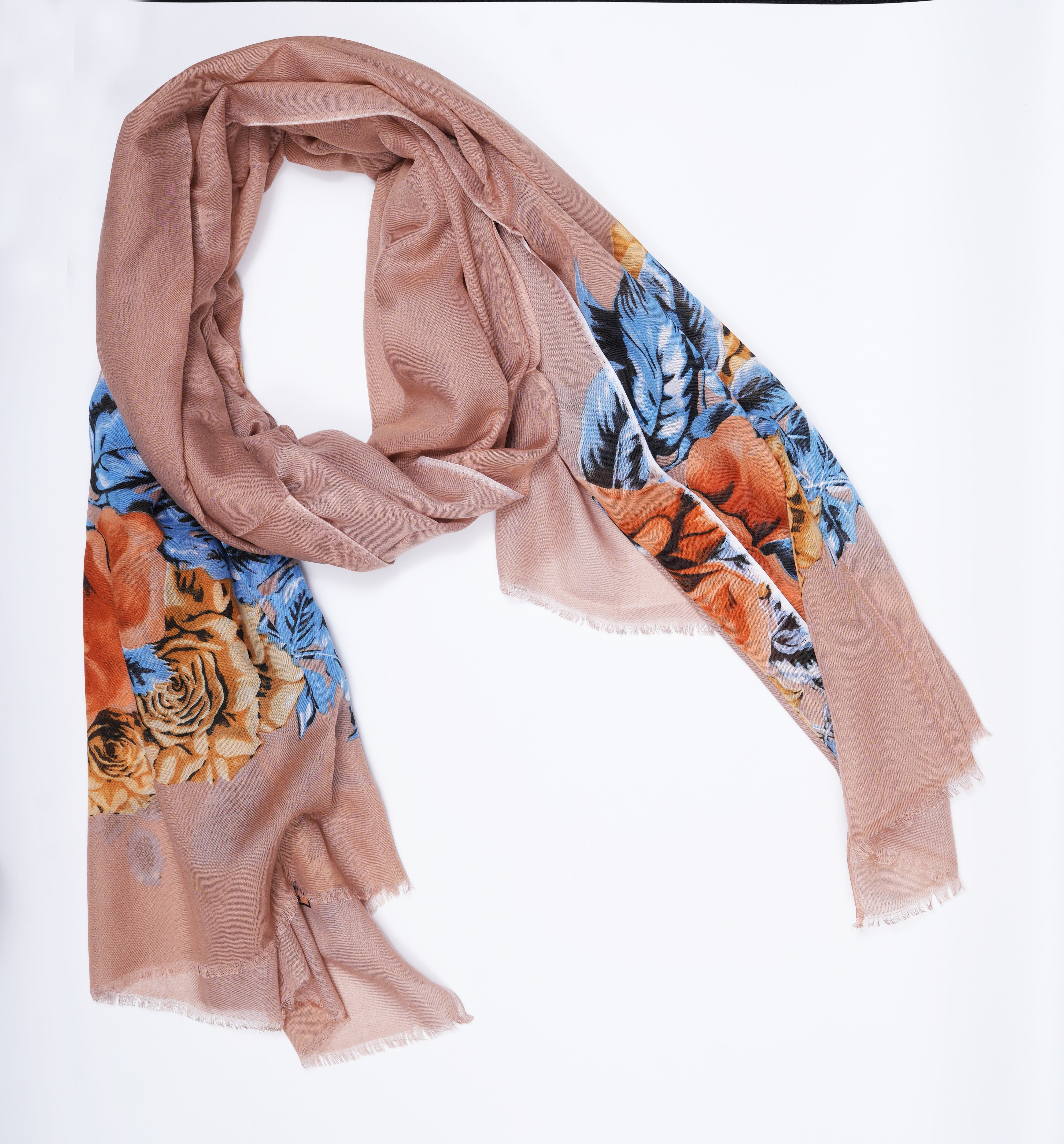 Printed Blush Pink Full Border - Made in Türkiye