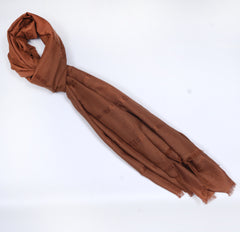 Chanel Embossed Jacquard Scarf - Cedar Wood