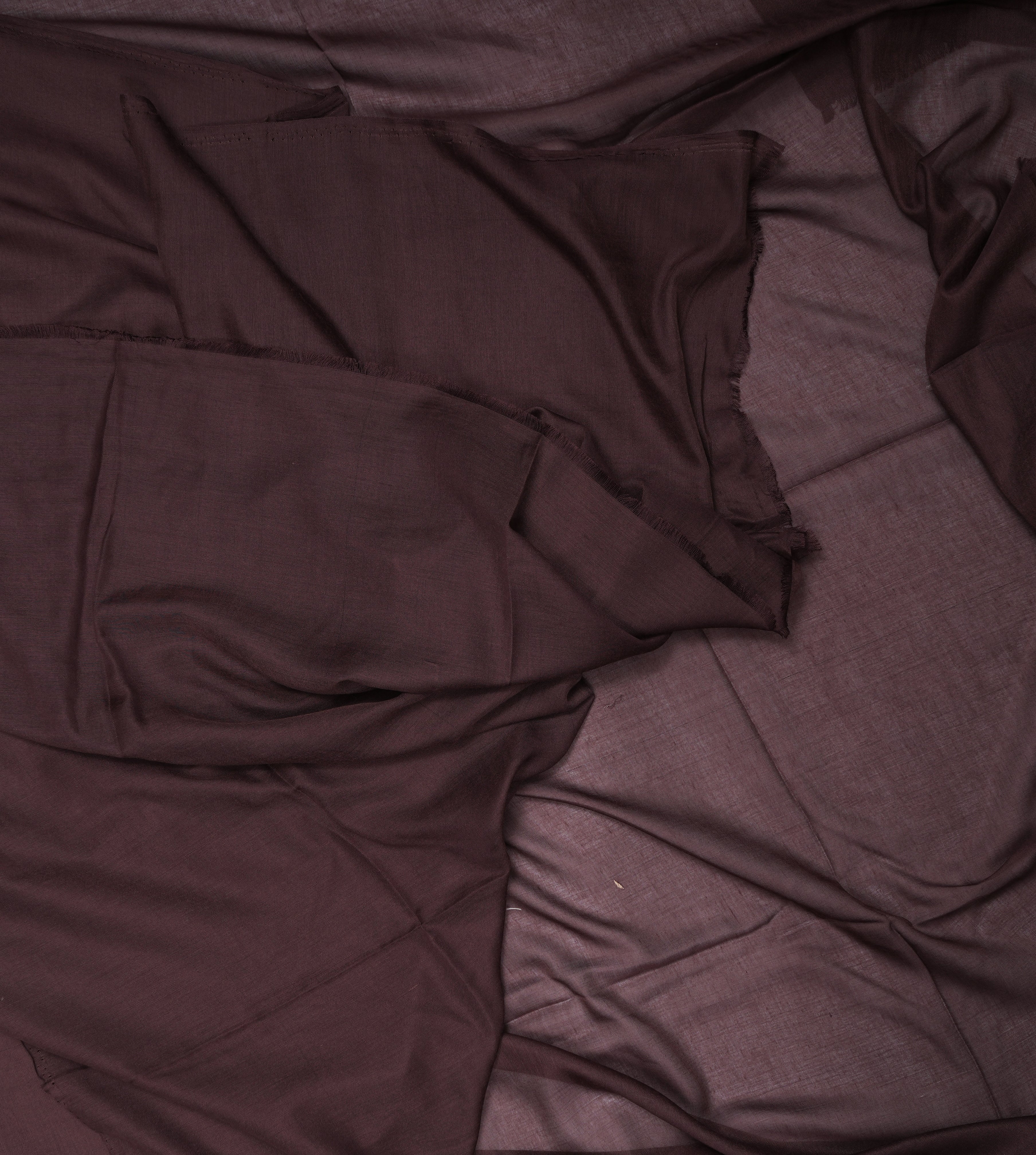 Original Plain Lawn Deep Chocolate Brown - Made in Türkiye