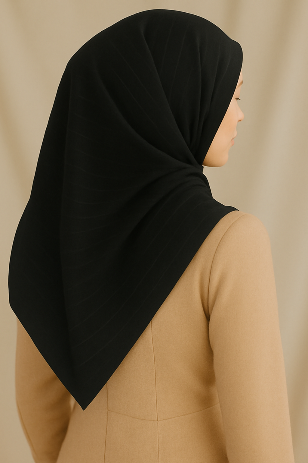 KHADI Black Scarf