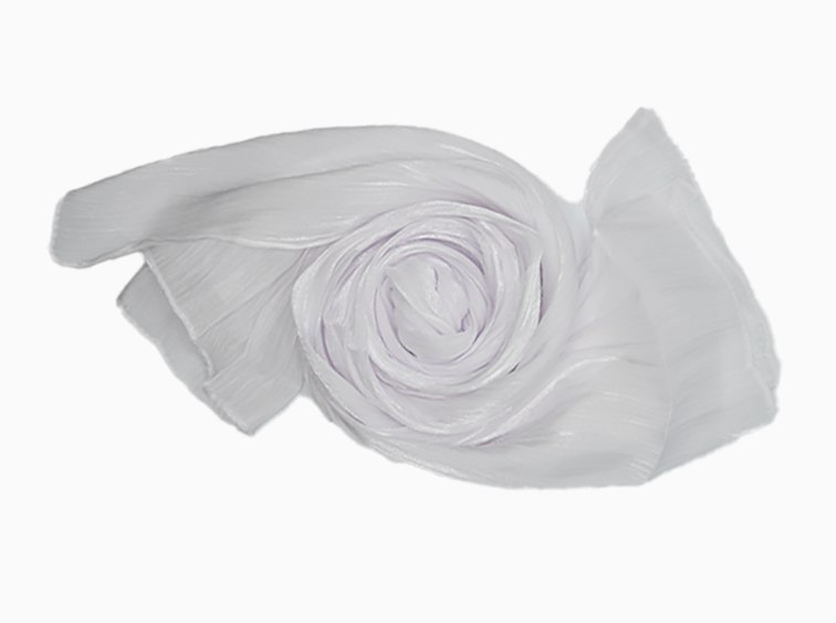 Organza Silk  - White - RIMAL BY NOURAH