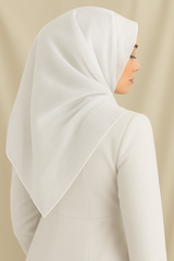 Organza Silk  - White - RIMAL BY NOURAH